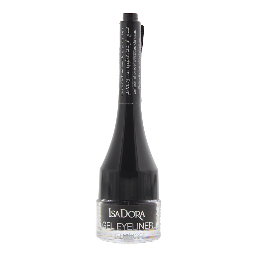 IsaDora, IsaDora, Rezistent la apă, Precis, Tuș de ochi în gel, 01, Negru, 3 g