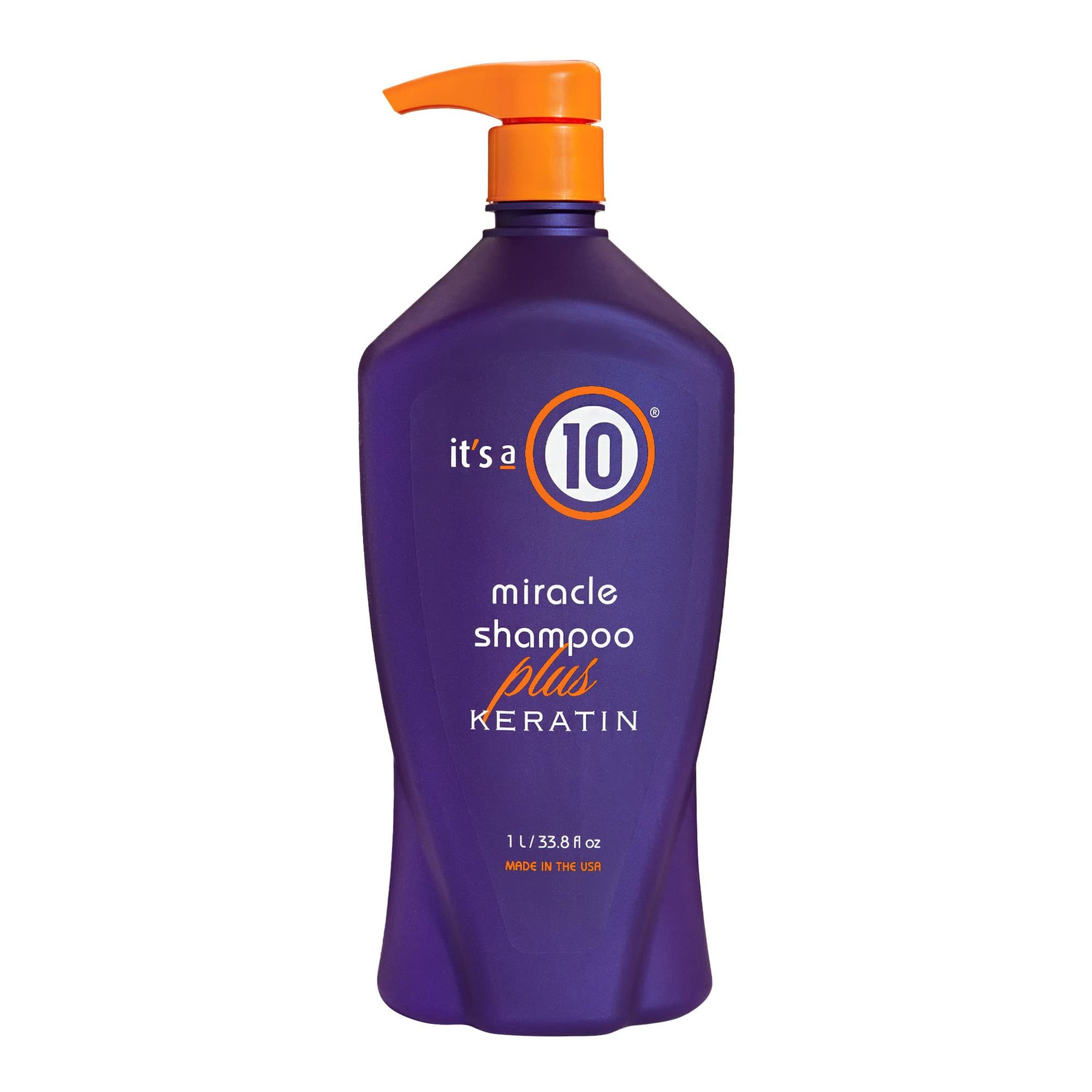 It's a 10, Miracle Shampoo Plus Keratin, Șampon pentru păr, Hidratează și protejează, 1000 ml - Olmarkt