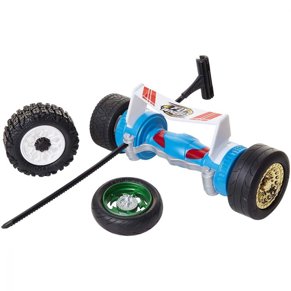 Jakks Pacific, 4 anvelope + Lansator Turbo, Jakks Pacific, Roți zburătoare, Albastru, Pentru băieți - Olmarkt