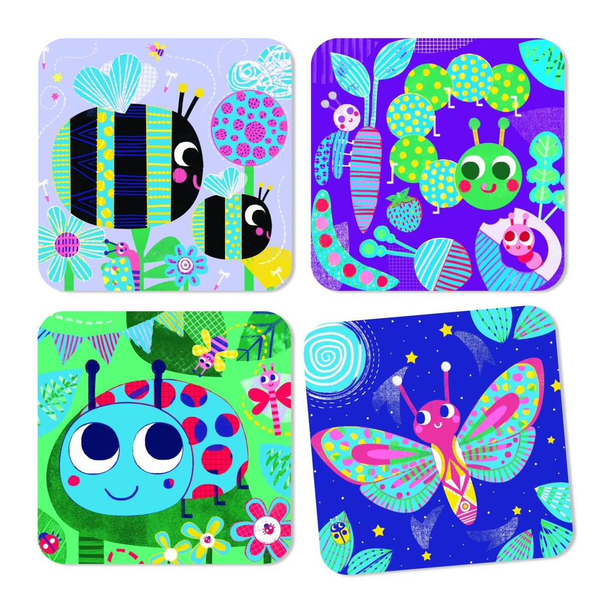 Joc creativ de razuit Insecte prietenoase, Djeco
