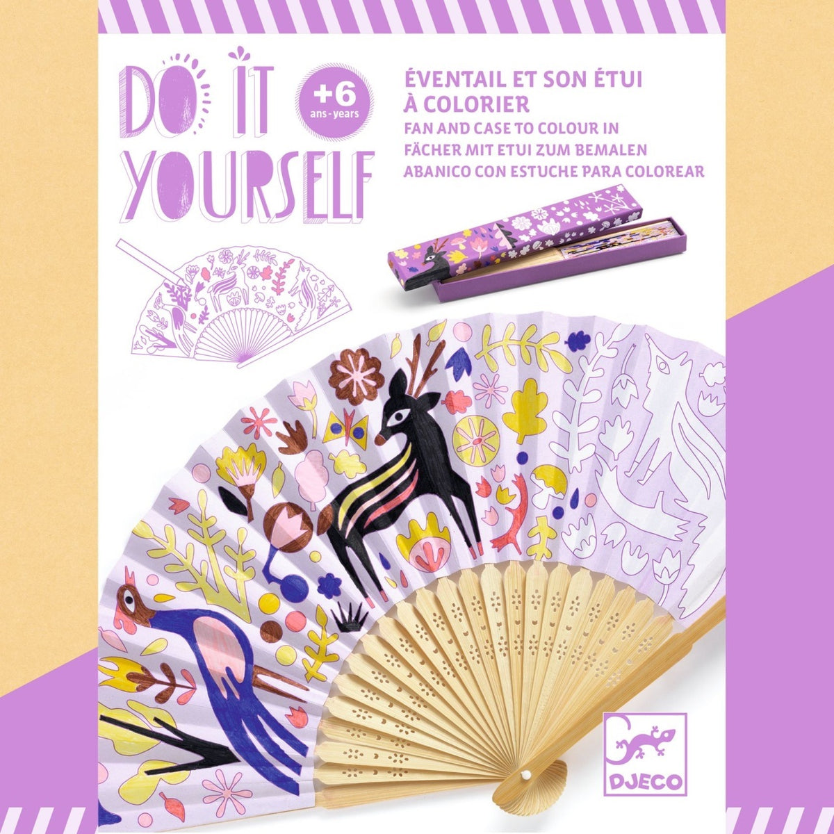Joc creativ DIY Evantai Frumusetea padurii, Djeco
