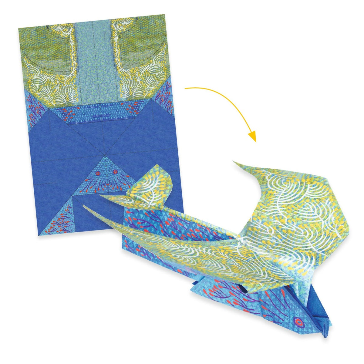 Joc creativ origami Pasari inaripate, Djeco