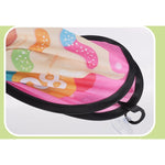 Joc Darts Flippy pentru Copii, Placa Pliabila 36.5 cm, 8 Mingii Velcro/Scai Simple, 2 Mingii Luminoase, Model Acadele,