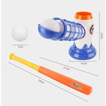 Joc de Baseball Interactiv, Lansator Flippy, Aruncare prin Buton de Lansare pe Bata, Include Bata si 5 Mingii, 37 x 23