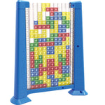 Joc de inteligenta Tetris puzzle tangram Flippy, 70 de piese multicolore, 3D, montessori, interactiv, din plastic, zar