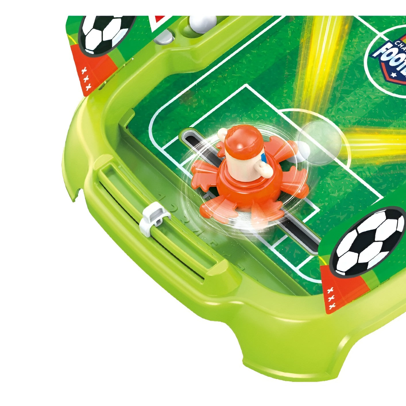 Joc de Masa Interactiv de Fotbal pentru Copii, Flippy, 4 Mingi, Tabela Scor, 40.7x27x14.5 cm, Verde