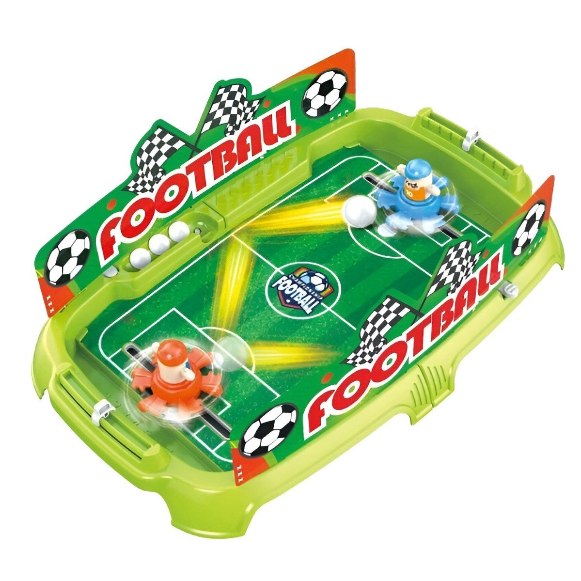 Joc de Masa Interactiv de Fotbal pentru Copii, Flippy, 4 Mingi, Tabela Scor, 40.7x27x14.5 cm, Verde