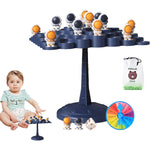 Joc Interactiv, Flippy, Astronauti in Echilibru, +3 Ani, din Plastic, 50 de Pioni, Placa de Echilibru, Roata cu