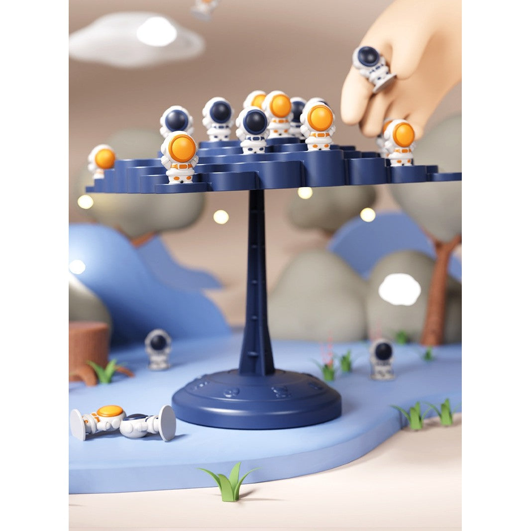 Joc Interactiv, Flippy, Astronauti in Echilibru, +3 Ani, din Plastic, 50 de Pioni, Placa de Echilibru, Roata cu