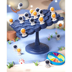 Joc Interactiv, Flippy, Astronauti in Echilibru, +3 Ani, din Plastic, 50 de Pioni, Placa de Echilibru, Roata cu