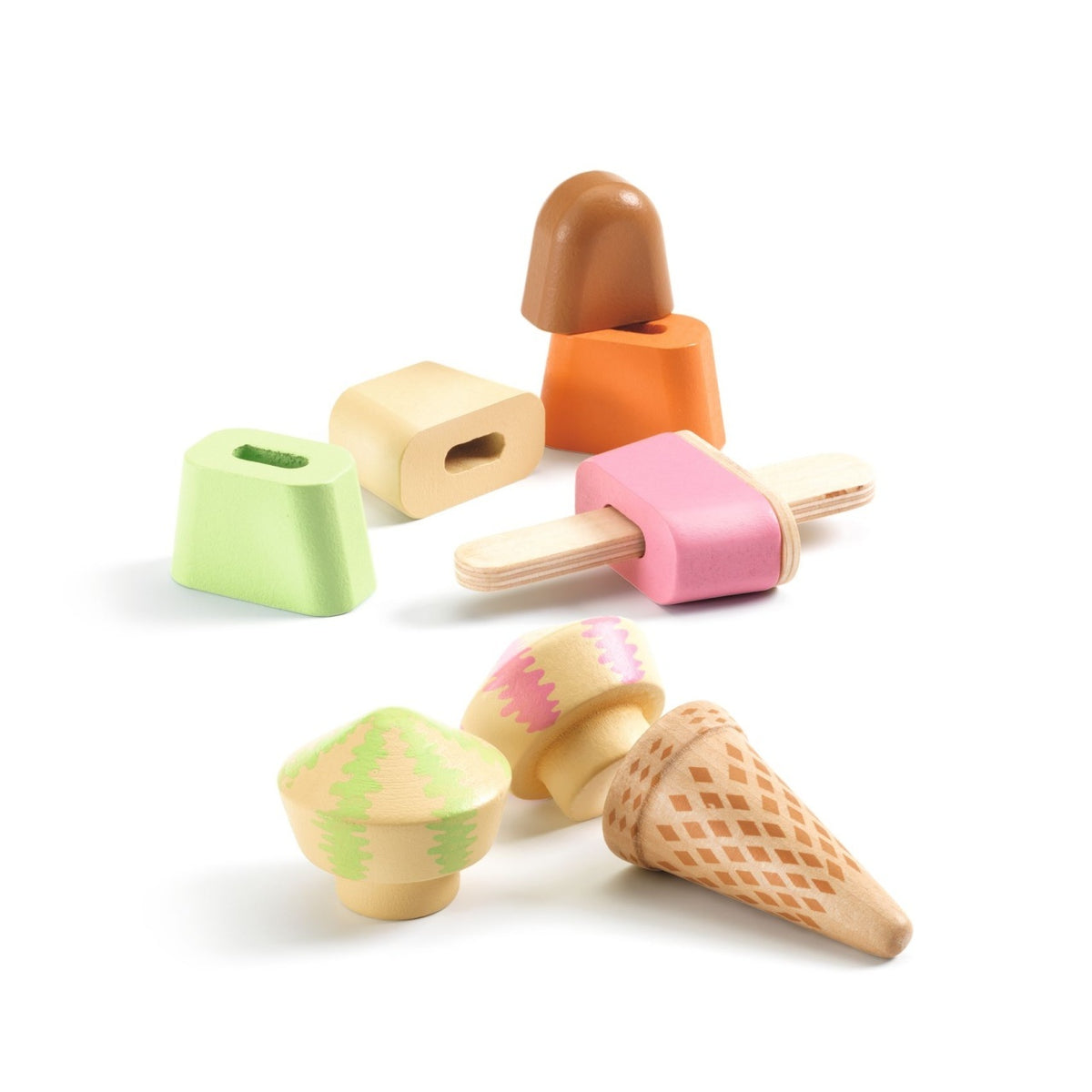 Joc de rol din lemn Gelateria Lina & Lino, Djeco