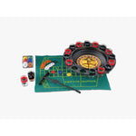 Joc de Ruleta Flippy, cu Pahare de Shot si Plansa de Joc Blackjack, 31 cm, Rosu-Negru