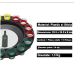 Joc de Societate "Adevar sau Provocare" Flippy, Ruleta cu 16 pahare de Shot din Sticla, pentru Petreceri, Distractie,