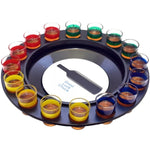 Joc de Societate "Adevar sau Provocare" Flippy, Ruleta cu 16 pahare de Shot din Sticla, pentru Petreceri, Distractie,
