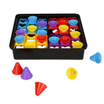 Joc Interactiv pentru Copii, Flippy, 4 Hats Off, Tabla de Joc, Figurine Palarii, +3 Ani, Multicolor
