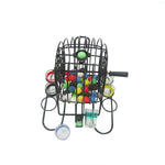 Joc Mini Loterie Flippy, Bingo, cu Pahare de Shot din Sticla, 20 x 20 x 19 cm, 48 Bile, Negru