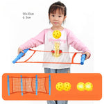 Joc Spikeball, Flippy, pentru Copii, Joc in 2, pentru Plaja, Parcuri, Interior, 2 Plase, 2 Mingi Normale, 2 Mingi