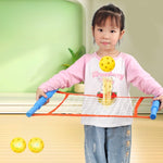 Joc Spikeball, Flippy, pentru Copii, Joc in 2, pentru Plaja, Parcuri, Interior, 2 Plase, 2 Mingi Normale, 2 Mingi