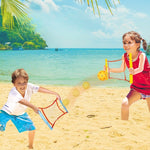 Joc Spikeball, Flippy, pentru Copii, Joc in 2, pentru Plaja, Parcuri, Interior, 2 Plase, 2 Mingi, Senzorial, Prinderea