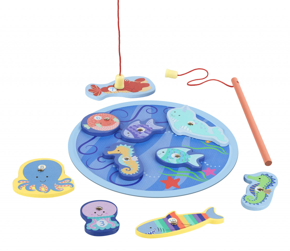 Jocuri magnetice de pescuit, Orange Tree Toys