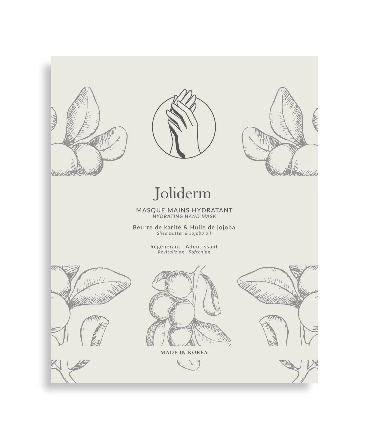 Set Duo, Joliderm, Joliderm, Unt de shea și ulei de cocos, Hidratant și emolient, Mască de mână în foaie, 2 buc, 2 - Olmarkt