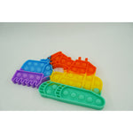 Jucarie antistres din silicon Flippy, Pop it Now and Flip It ,Excavator ,Multicolor ,Model 4