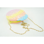Jucarie antistres din silicon, Flippy, Pop It Now and Flip It, Geanta de umar, Mica printesa, 16 cm, Macarons