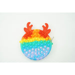 Jucarie antistres din silicon, Pop it Now and Flip It, Flippy, Geanta, Model 2, Multicolor