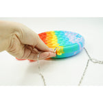Jucarie antistres din silicon, Pop it Now and Flip It, Flippy, Geanta, Model 2, Multicolor