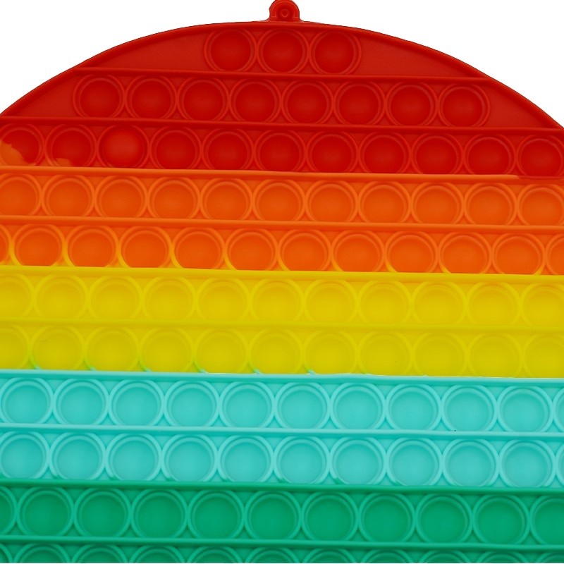 Jucarie antistres din silicon Pop it now, forma Rotund, multicolor, urias