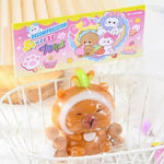 Jucarie Antistres Squishy, Flippy, cu Revenire Lenta, Model Capybara, 7cmx6.5 cm, din TPR, Ambalaj Transparent, Maro