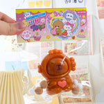 Jucarie Antistres Squishy, Flippy, cu Revenire Lenta, Model Capybara cu Inima, 7.5cmx6.5 cm, din TPR, Ambalaj