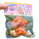 Jucarie Antistres Squishy, Flippy, cu Revenire Lenta, Model Capybara cu Inima, 7.5cmx6.5 cm, din TPR, Ambalaj