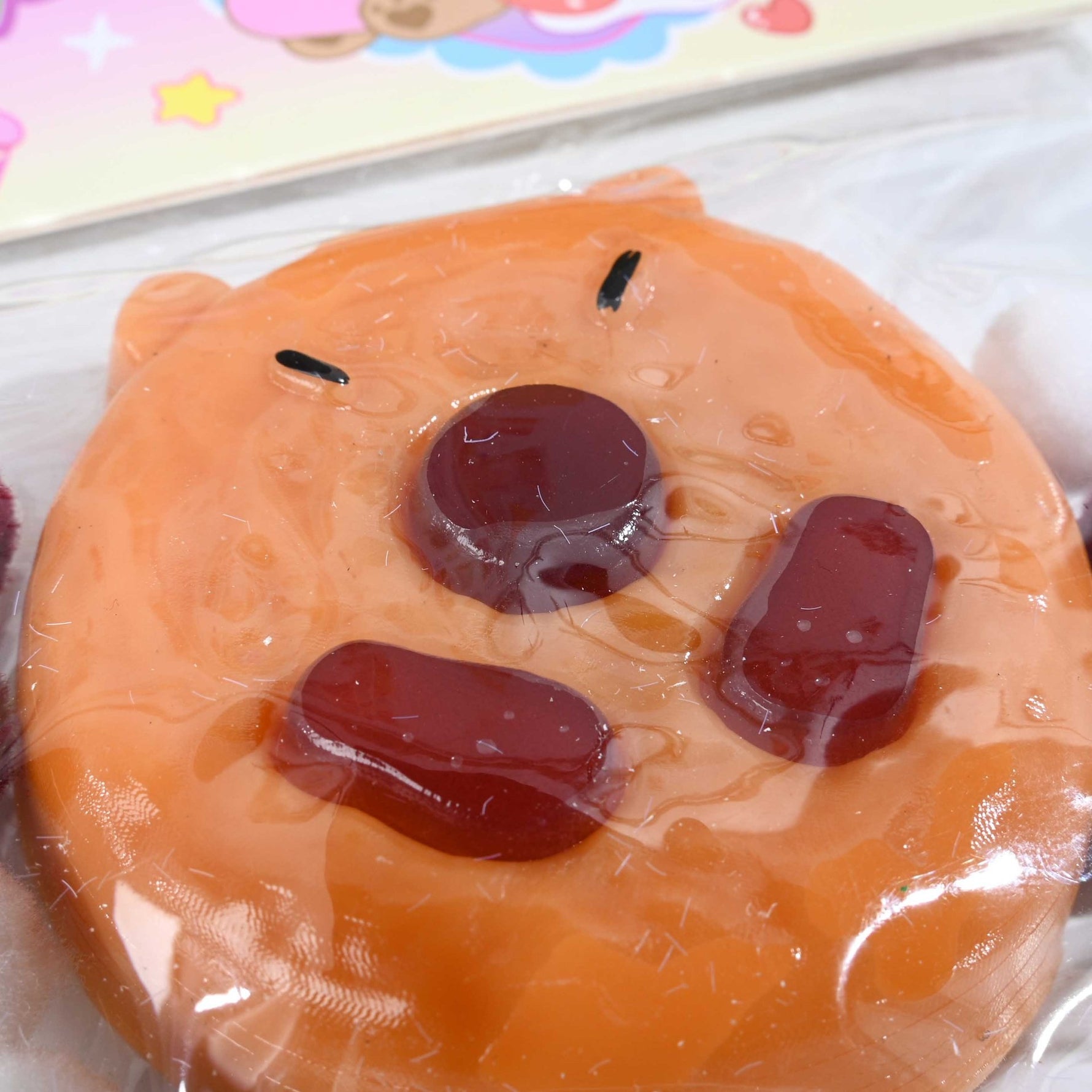 Jucarie Antistres Squishy, Flippy, cu Revenire Lenta, Squeeze Pinch Family, Forma de Biscuite Rotund, Model Capybara,