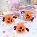 Jucarie Antistres Squishy, Flippy, cu Revenire Lenta, Squeeze Pinch Family, Forma de Biscuite Rotund, Model Capybara,