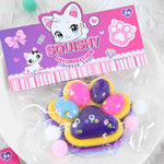 Jucarie Antistres Squishy, Flippy, cu Revenire Lenta, Labuta de Pisica Pufoasa, 7.5 cm, Ambalaj Transparent, Model