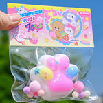 Jucarie Antistres Squishy, Flippy, cu Revenire Lenta, Labuta de Pisica Pufoasa, 7.5 cm, Ambalaj Transparent, Model