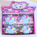 Jucarie Antistres Squishy, Flippy, cu Revenire Lenta, Labuta de Pisica Pufoasa, 7.5 cm, Ambalaj Transparent, Model