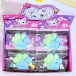 Jucarie Antistres Squishy, Flippy, cu Revenire Lenta, Labuta de Pisica Pufoasa, 7.5 cm, Ambalaj Transparent, Model