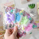 Jucarie Antistres Squishy, Flippy, cu Revenire Lenta, Labuta de Pisica Pufoasa, 7.5 cm, Ambalaj Transparent, Model