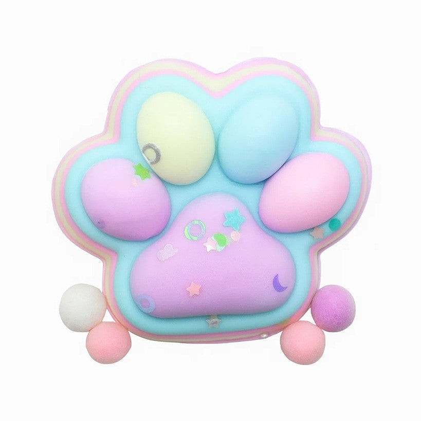 Jucarie Antistres Squishy, Flippy, cu Revenire Lenta, Labuta de Pisica Pufoasa, 7.5 cm, Ambalaj Transparent, Model