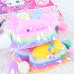 Jucarie Antistres Squishy, Flippy, cu Revenire Lenta, Labuta de Pisica Pufoasa, 7.5 cm, Ambalaj Transparent, Model