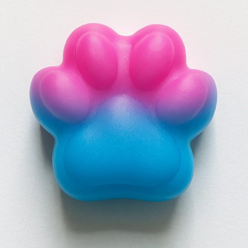 Jucarie Antistres Squishy, Flippy, cu Revenire Lenta, Labuta de Pisica Pufoasa, 7.5 cm, Ambalaj Transparent, Model