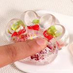 Jucarie Antistres Squishy, Flippy, cu Revenire Lenta, Labuta de Pisica Pufoasa, 7.5 cm, Ambalaj Transparent, Model