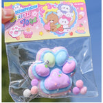 Jucarie Antistres Squishy, Flippy, cu Revenire Lenta, Labuta de Pisica Pufoasa, 7.5 cm, Ambalaj Transparent, Model
