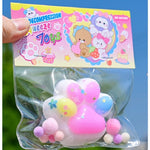 Jucarie Antistres Squishy, Flippy, cu Revenire Lenta, Labuta de Pisica Pufoasa, 7.5 cm, Ambalaj Transparent, Model