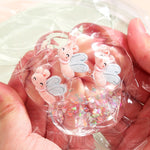 Jucarie Antistres Squishy, Flippy, cu Revenire Lenta, Squeeze Pinch Family, Model Cat Paw, 6.5 x 7 cm, din Tpr, 4-6