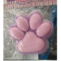 Jucarie Antistres Squishy, Flippy, cu Revenire Lenta, Labuta de Pisica Pufoasa, 8.5 x 7.5 cm, Ambalaj Transparent, Mov