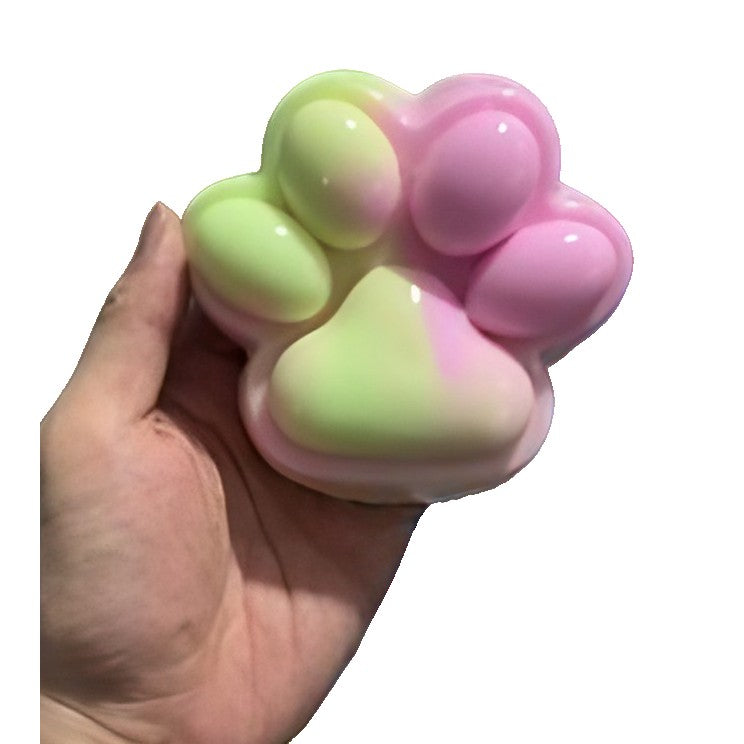 Jucarie Antistres Squishy, Flippy, cu Revenire Lenta, Squeeze Pinch Family, Model Cat Paw, 12.5x10.5 cm, 220g, Ambalaj