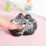 Jucarie Antistres Squishy, Flippy, cu Revenire Lenta, Model Cat Paw, Squeeze Pinch Family, 6.5 x 6 cm, din Tpr, 4-6